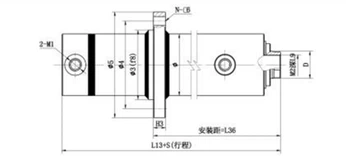 Centrālā atloka savienojuma hidrauliskais cilindrs