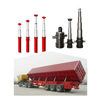 Daudzpakāpju teleskopiskais hidrauliskais cilindrs automobiļa pašizgāzējai
